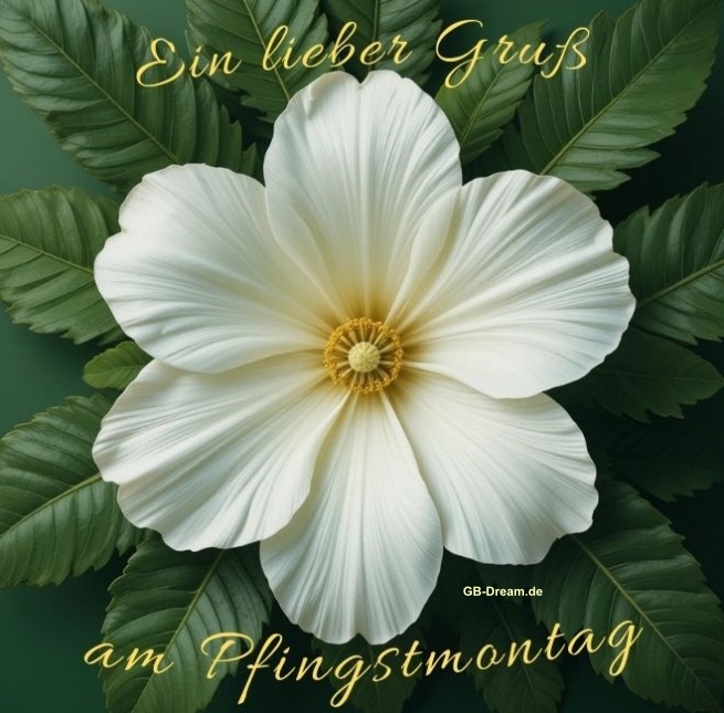 Ein lieber Gruß am Pfingstmontag.